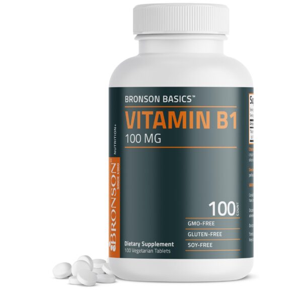 bronson vitamina b1 100mg tabletas vegetarianas empaquetado