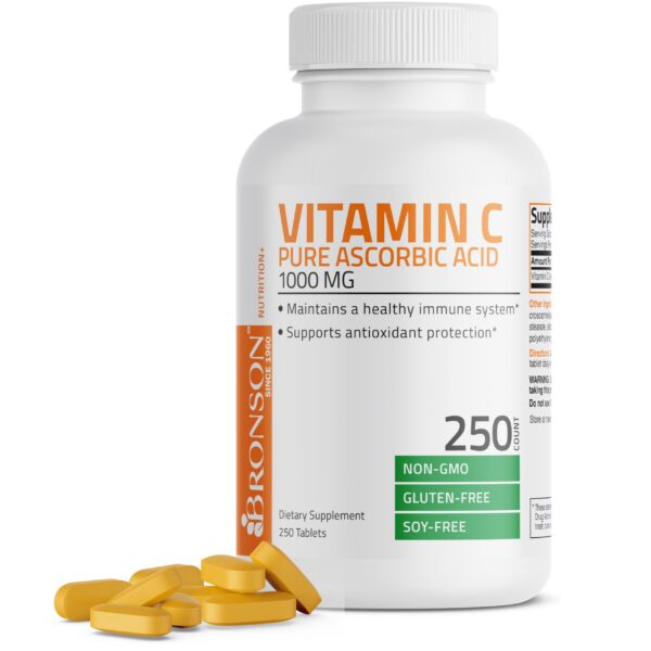Bronson vitamina c 1000mg tabletas no-omg 250 unidades