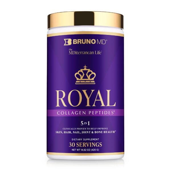 Frente del envase Bruno MD Royal Collagen Peptides