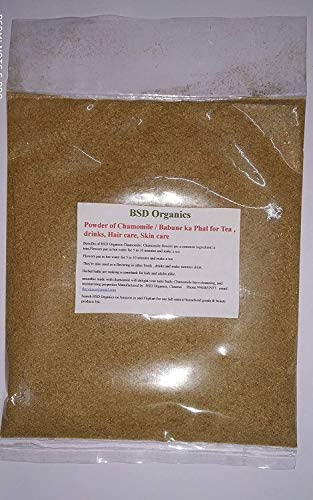 Paquete de polvo de manzanilla orgánica BSD de 1 kilogramo