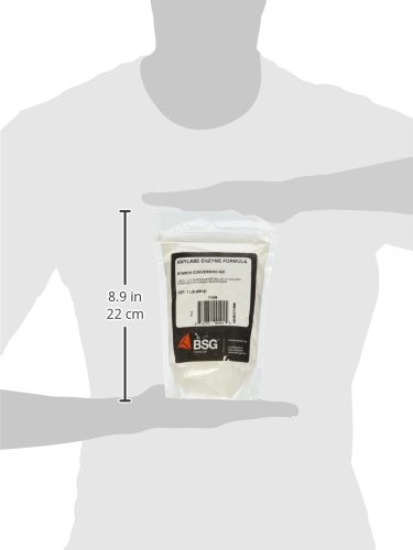 Frasco de enzima amilasa de BSG en envase blanco