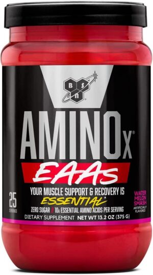 BSN Amino X EAAs botella frente Watermelon Splash