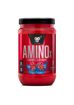 Version 1.0.0 BSN Amino X polvo etiqueta frontal