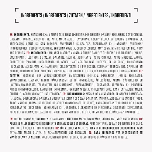 BSN Amino X etiqueta de sabor Blue Raz