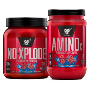Version 1.0.0 Frasco frontal de NO XPLODE Pre Workout Blue Raz