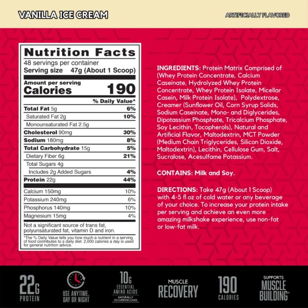 Frasco con etiqueta y sabor vainilla