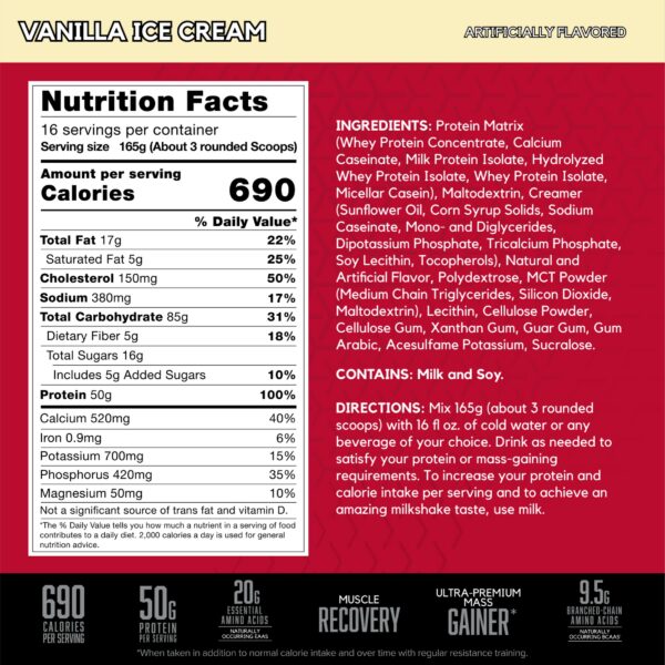 Etiqueta de sabor vainilla en tarro