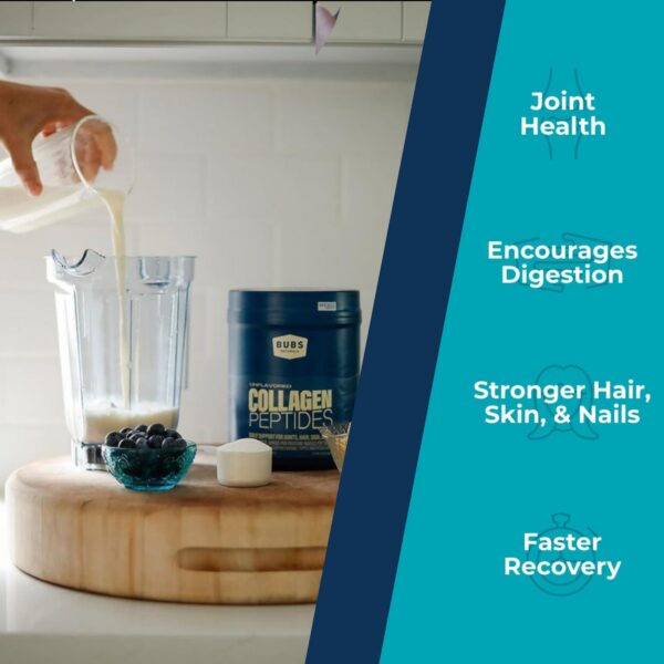 Etiqueta de colágeno en polvo