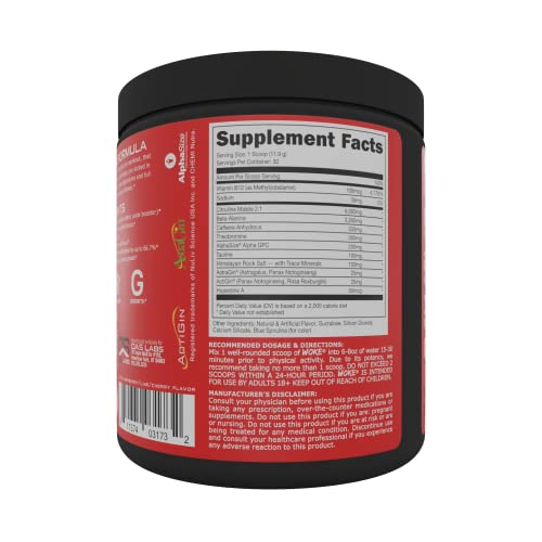 Etiqueta Nutricional Bucked Up Woke Rocket Pop