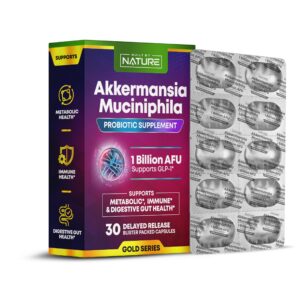 Built by Nature probiótico Akkermansia envase frontal 30 cápsulas