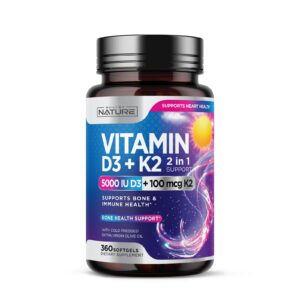 Vista frontal de Built by Nature Vitamina D3 K2