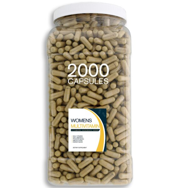 Version 1.0.0 Frasco Bulk Buy multivitamínico mujer 2000 cápsulas transparente
