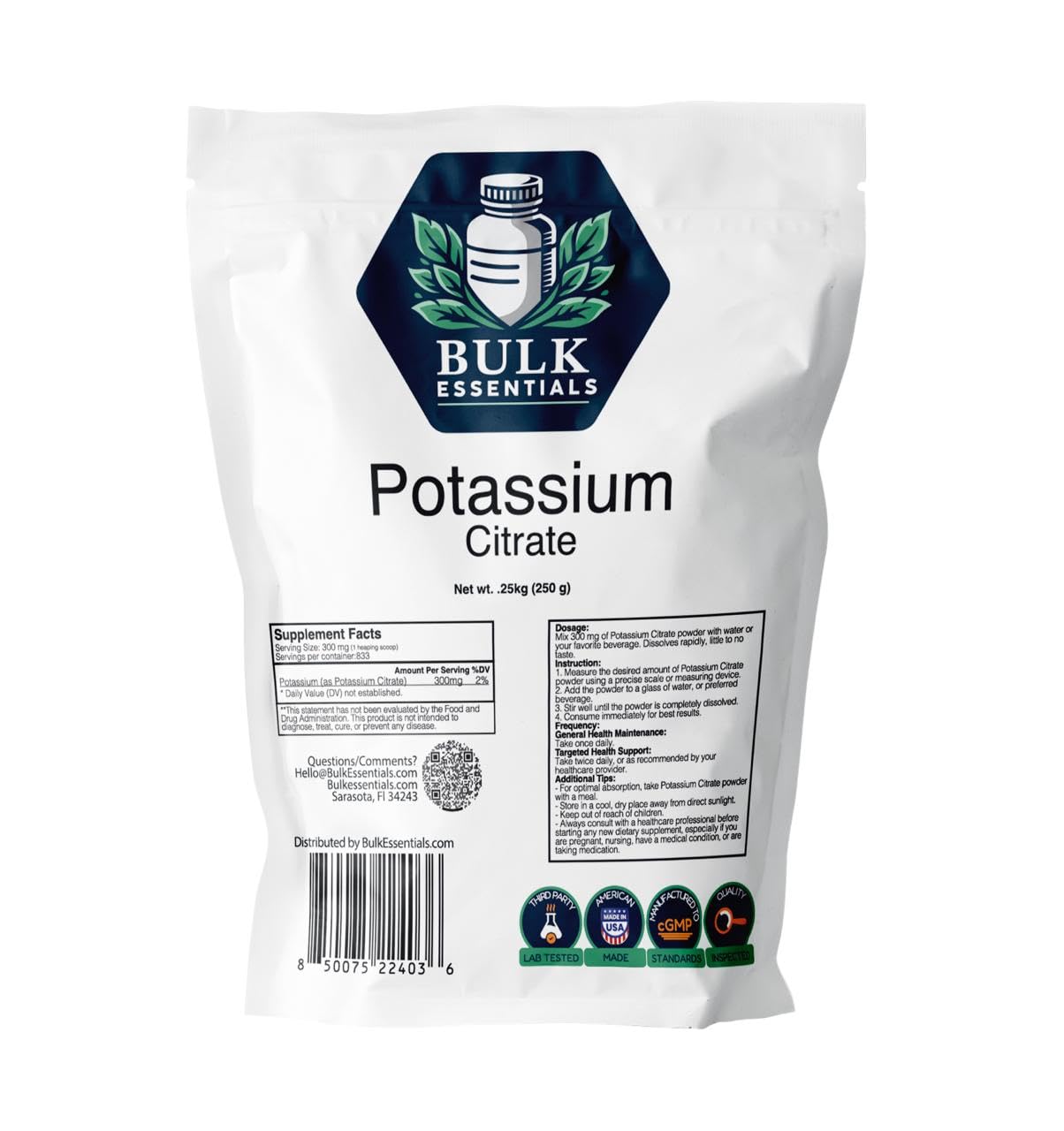 Bulk Essentials Vitamin D3, 1000 IU