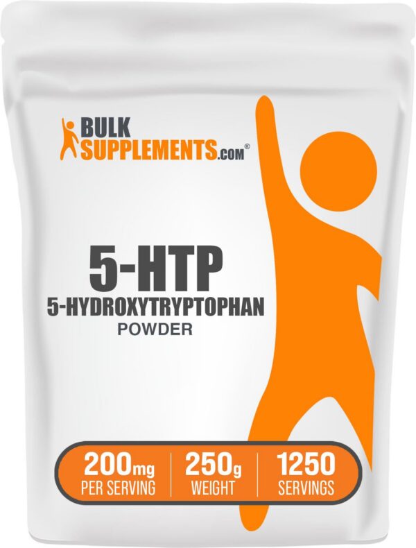 Version 1.0.0 Polvo 5-HTP BulkSupplements 200 mg por porción