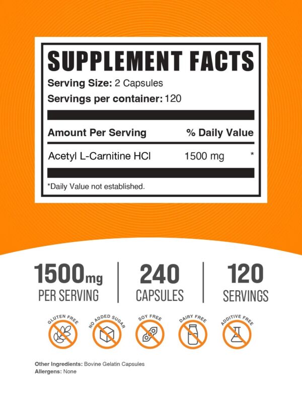 Version 1.0.0 Etiqueta de producto BulkSupplements ALCAR HCl 750 mg