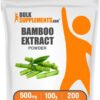 Frasco de polvo de extracto de bambú BulkSupplements