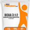 Polvo BCAA 3:1:2 BulkSupplements frasco