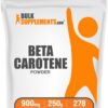 Frente del frasco Beta Carotene BulkSupplements