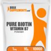 Version 1.0.0 Polvo de biotina BulkSupplements en frasco