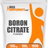 Polvo de citrato de boro BulkSupplements envase