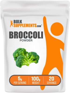 Version 1.0.0 Frente de envase BulkSupplements Brócoli polvo