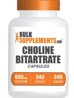 Version 1.0.0 Frente de BulkSupplements Choline Bitartrate cápsulas
