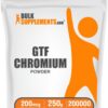Polvo de cromo GTF BulkSupplements frente al envase