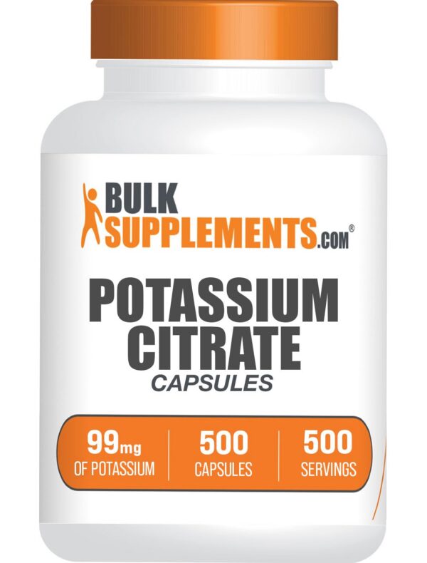 Version 1.0.0 Frasco de cápsulas de citrato de potasio con etiqueta BulkSupplements