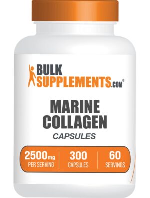 Frente de la caja BulkSupplements Colágeno Marino