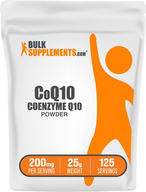 BulkSupplements CoQ10 polvo 25 g etiqueta frontal