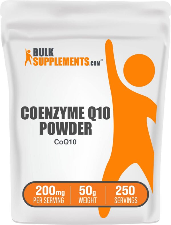 Polvo de CoQ10 BulkSupplements 50 g frasco