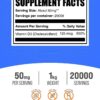 Etiqueta de Vitamina D3 BulkSupplements