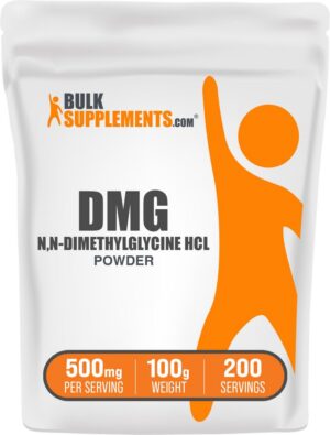 BulkSupplements DMG powder etiqueta frontal