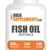 Frontal del envase BulkSupplements Fish Oil 500mg Softgels