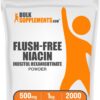 BulkSupplements Flush Free Niacin Powder etiqueta frontal