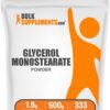Envase BulkSupplements Glicerol Monostearato en polvo 500 g