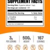 Etiqueta trasera del polvo L-Citrulline Malate 2:1
