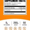Etiqueta del producto BulkSupplements L-Glutamine