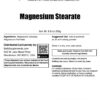 Etiqueta del producto BulkSupplements Magnesium Stearate