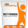 Polvo MCT BulkSupplements – etiqueta frontal