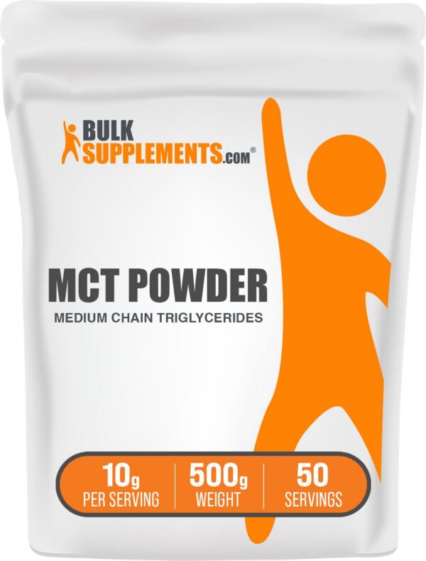 Polvo MCT BulkSupplements – etiqueta frontal