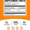 Contenedor de polvo MCT BulkSupplements