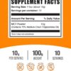 BulkSupplements MCT Powder etiqueta