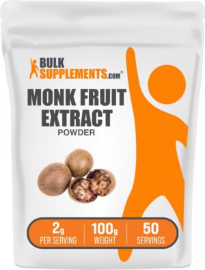 Frasco de polvo de fruta del monje BulkSupplements