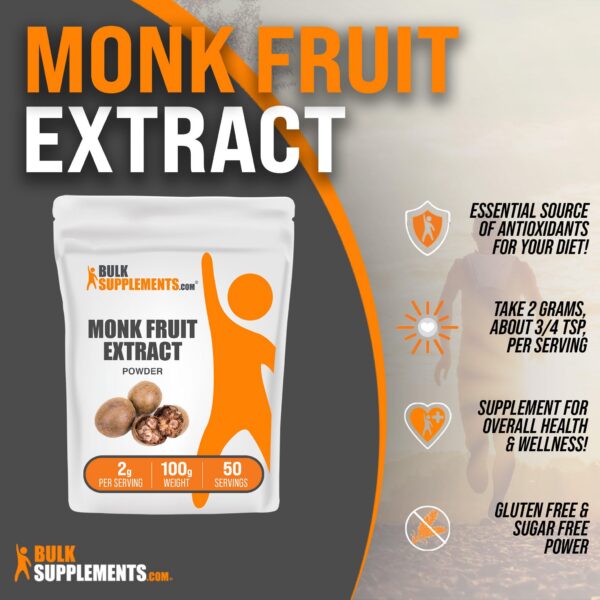Version 1.0.0 Frasco de Monk Fruit Powder sin eritritol
