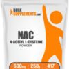 Version 1.0.0 BulkSupplements NAC polvo 600 mg frente etiqueta