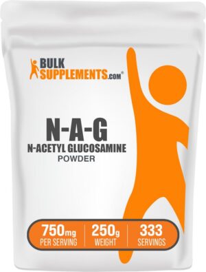 Frente del polvo NAG BulkSupplements