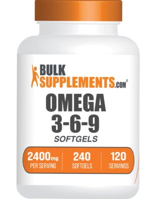 BulkSupplements Omega 3-6-9 cápsulas blandas frasco