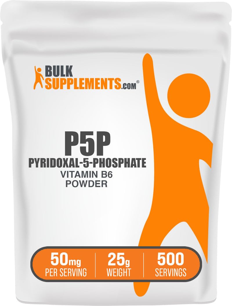 BulkSupplements P-5-P Vitamin B6 Powder, 50 mg