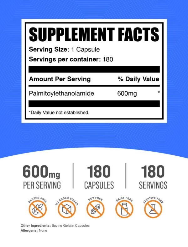 Envase de BulkSupplements Palmitoylethanolamide